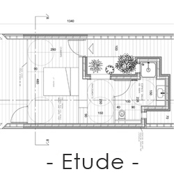 Détail de plan architecture intérieur