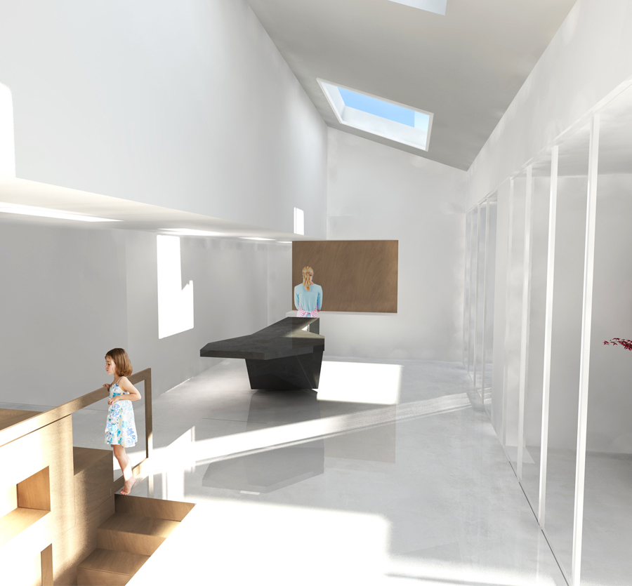 intérieur d'un projet d'architecture intérieure à Lyon